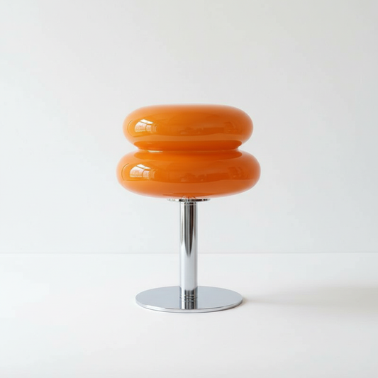 Macaron Glass Desk Lamp — Dimmable Tri-Color Home Office Light - product photo