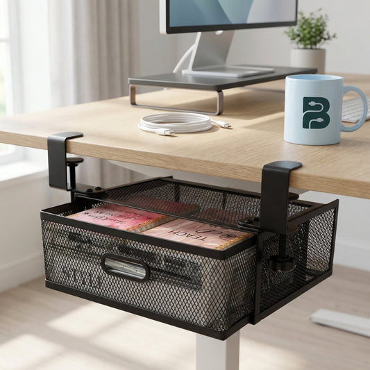 Under-Desk Storage Basket