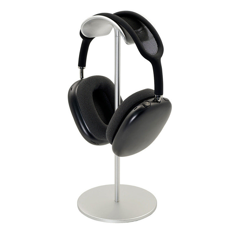 Walnut & Aluminum Headphone Stand - EJ80S [ABS + Aluminum Alloy] - Silver