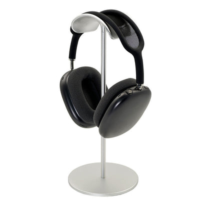 Walnut & Aluminum Headphone Stand - EJ80S [ABS + Aluminum Alloy] - Silver