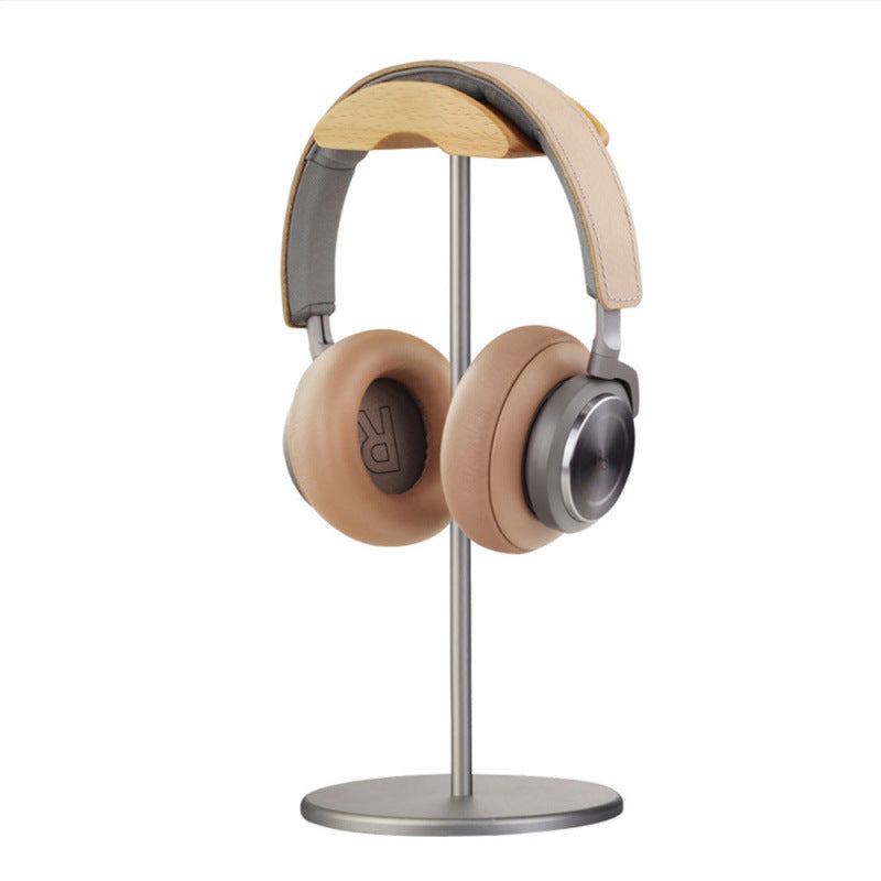 Walnut & Aluminum Headphone Stand - EJ5GR [Beech Wood + Aluminum Alloy] - Gray
