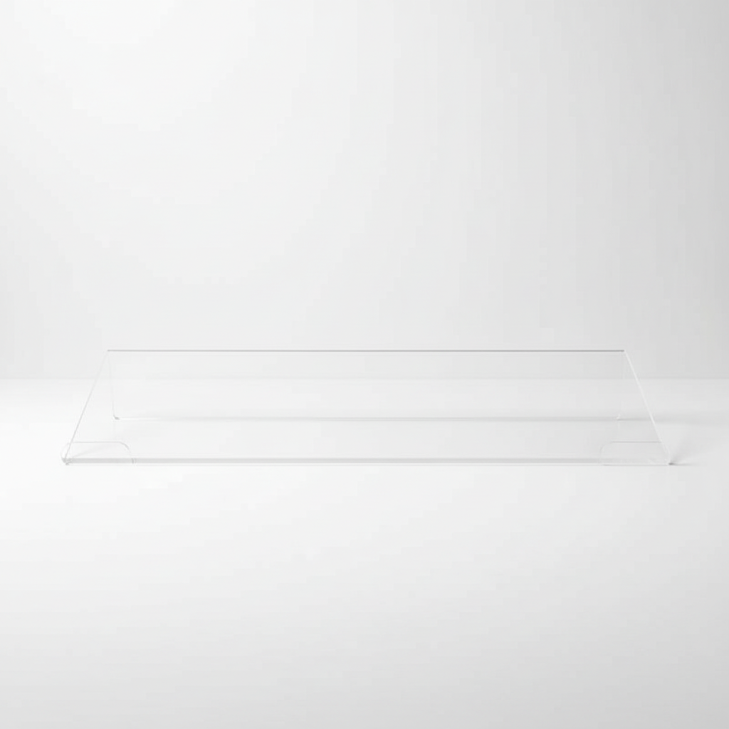 Clear Acrylic Keyboard Stand — Ergonomic Tilt for Desk Setups - alternate view