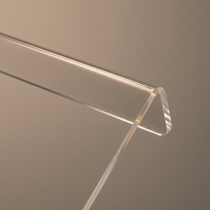 Clear Acrylic Keyboard Stand — Ergonomic Tilt for Desk Setups - material detail