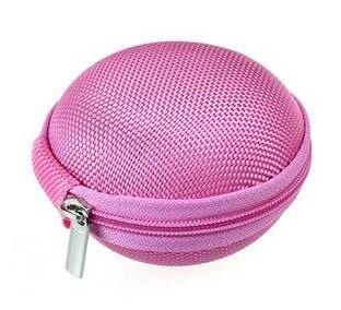 Mini Hard-Shell Cable & Earbud Case - Pink