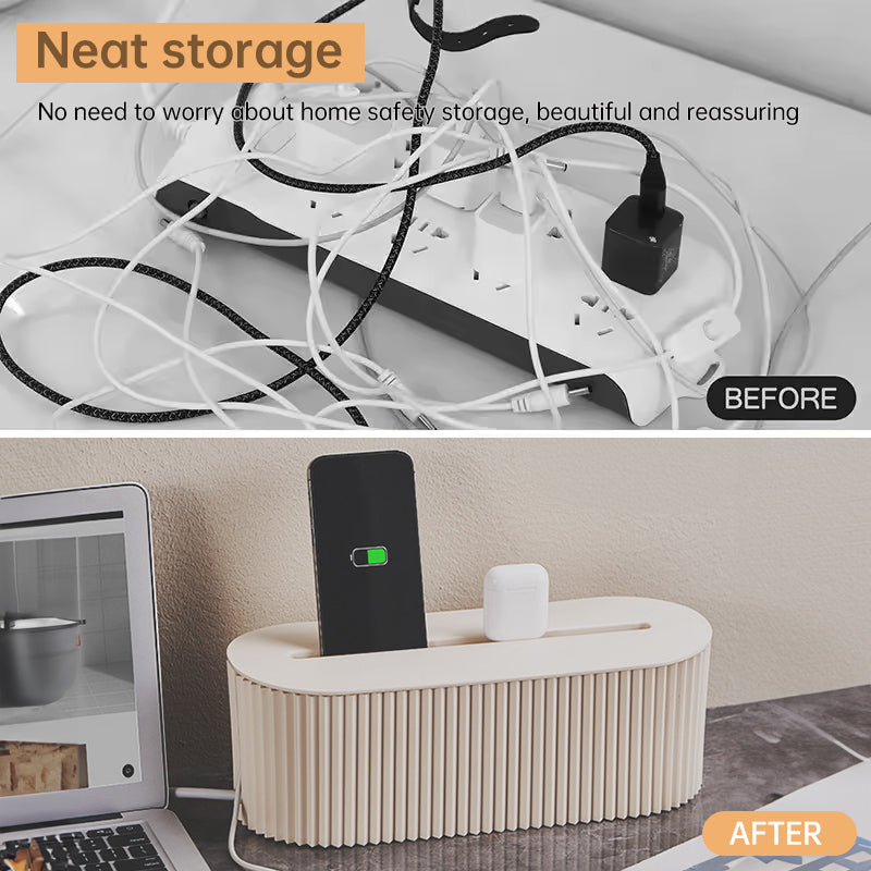 Cable Management Box - in use