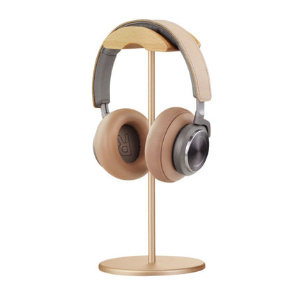 Walnut & Aluminum Headphone Stand - EJ5G [Beech Wood + Aluminum Alloy] - Gold