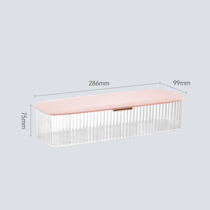 8-Compartment Cable Storage Box - Pink