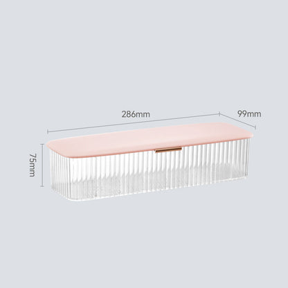 8-Compartment Cable Storage Box - Pink