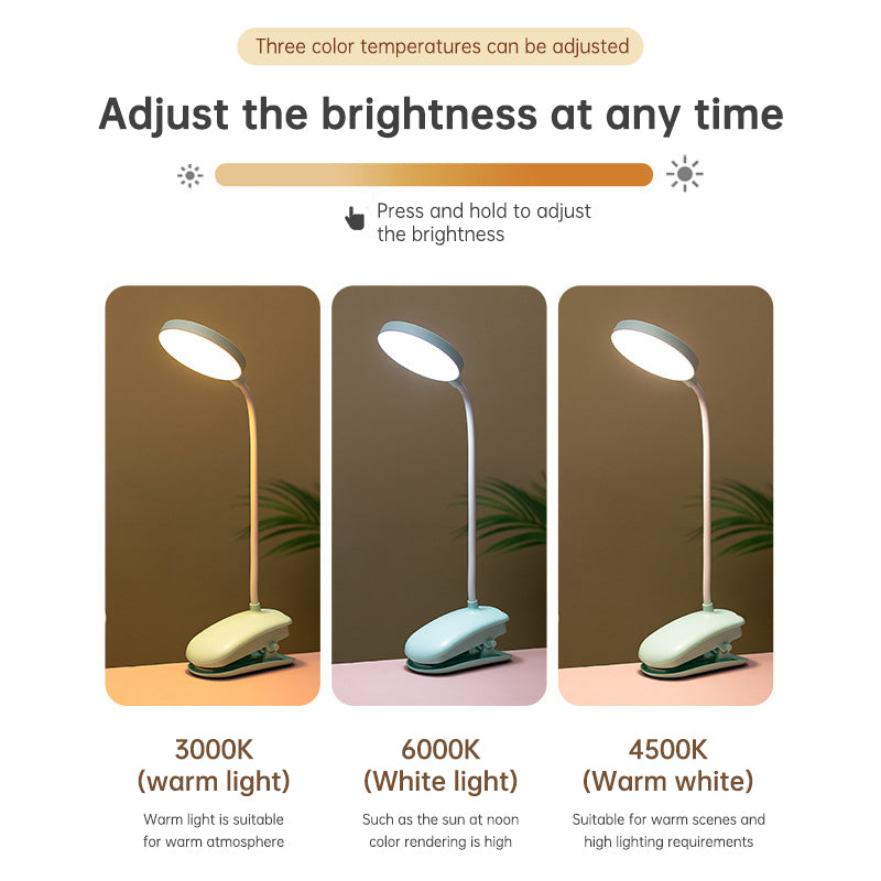 Rechargeable Clamp Desk Lamp — detail view for gaming desk setup