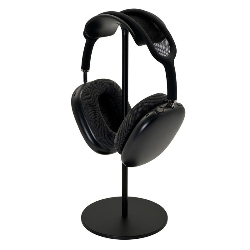 Walnut & Aluminum Headphone Stand - EJ80B【ABS + Aluminum Alloy】- Black