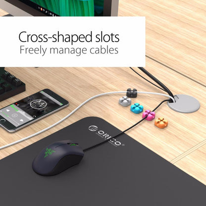 Silicone Cable Clips 10-Pack — detail view for clean desk setup