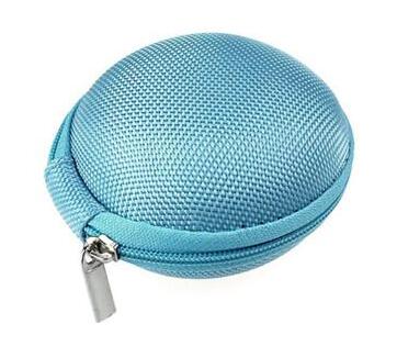 Mini Hard-Shell Cable & Earbud Case - Blue