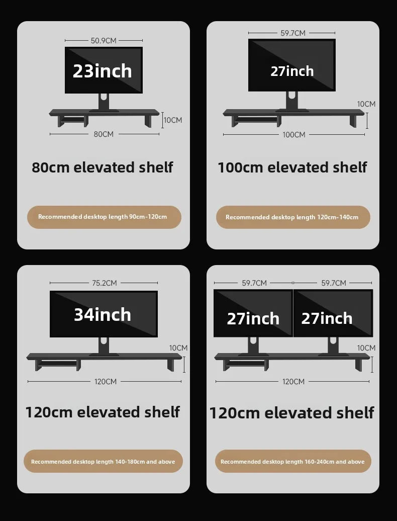 Black Walnut Monitor Stand - close-up