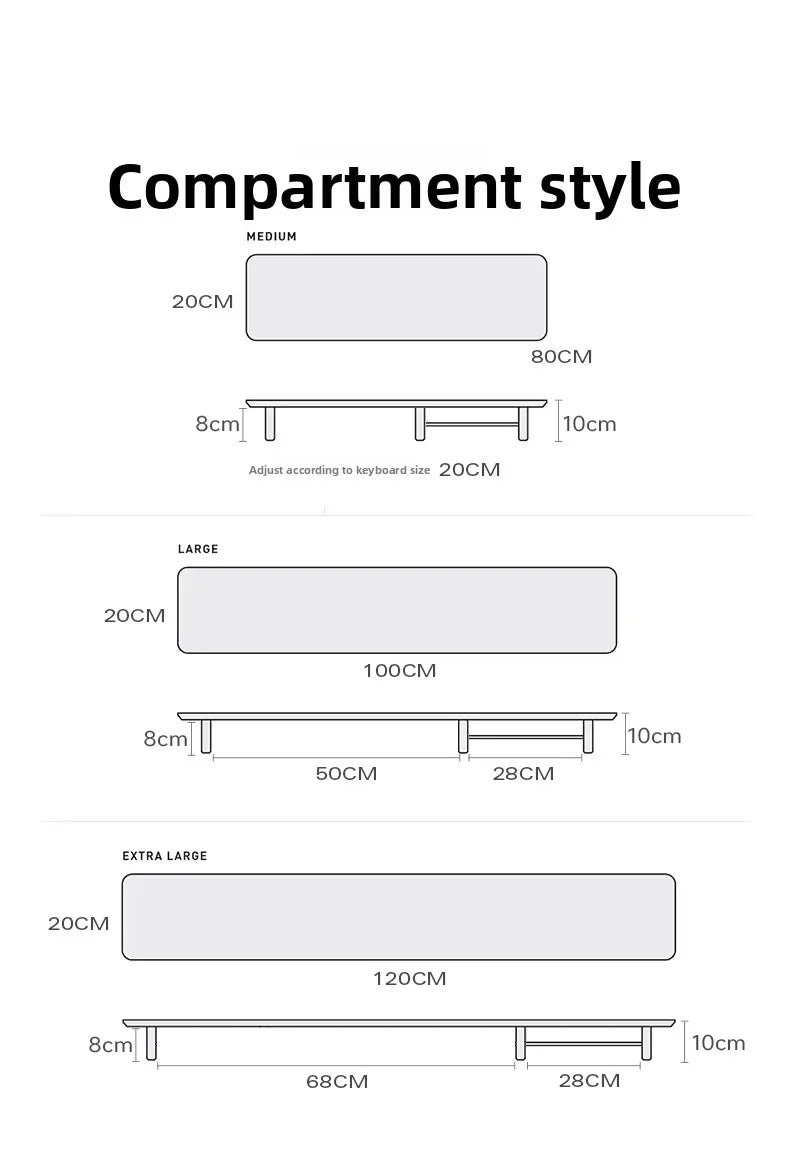 Black Walnut Monitor Stand - alternate view