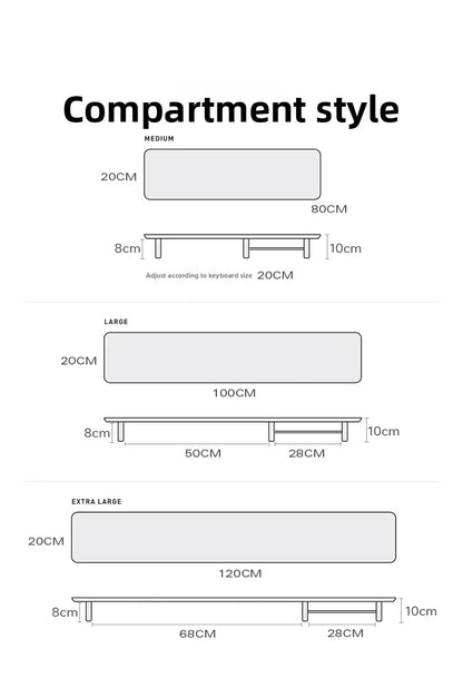 Black Walnut Monitor Stand - alternate view