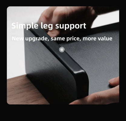 Black Walnut Monitor Stand - lifestyle shot