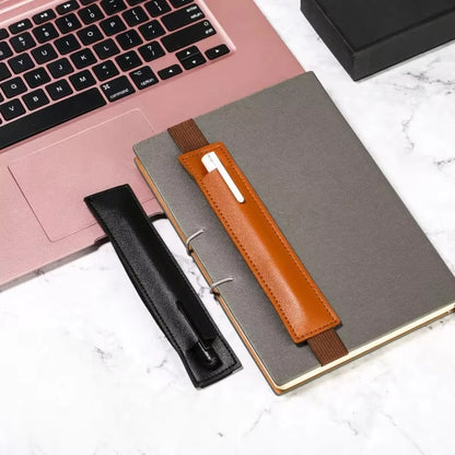 Elastic Notebook Pen Holder for a desk setup — product front view