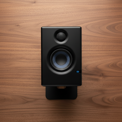 Black Walnut Speaker Stands — Desktop Audio Risers for Setup - alternate view