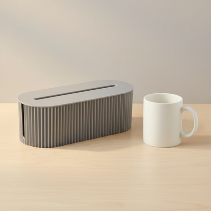 Cable Management Box — Hide Power Strips for Clean Desk Setups - size reference