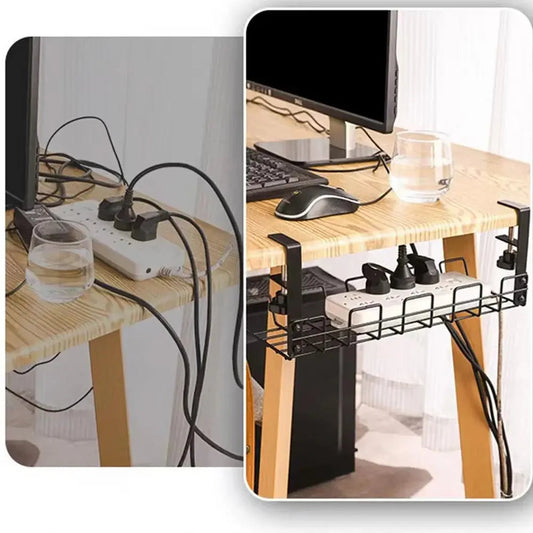 Under Desk Cable Management Box Tray lifestyle image 1