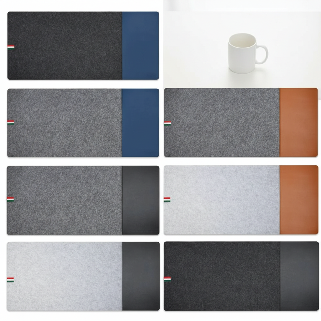 Double-Sided Desk Mat — Large Home Office Mouse Pad - size reference