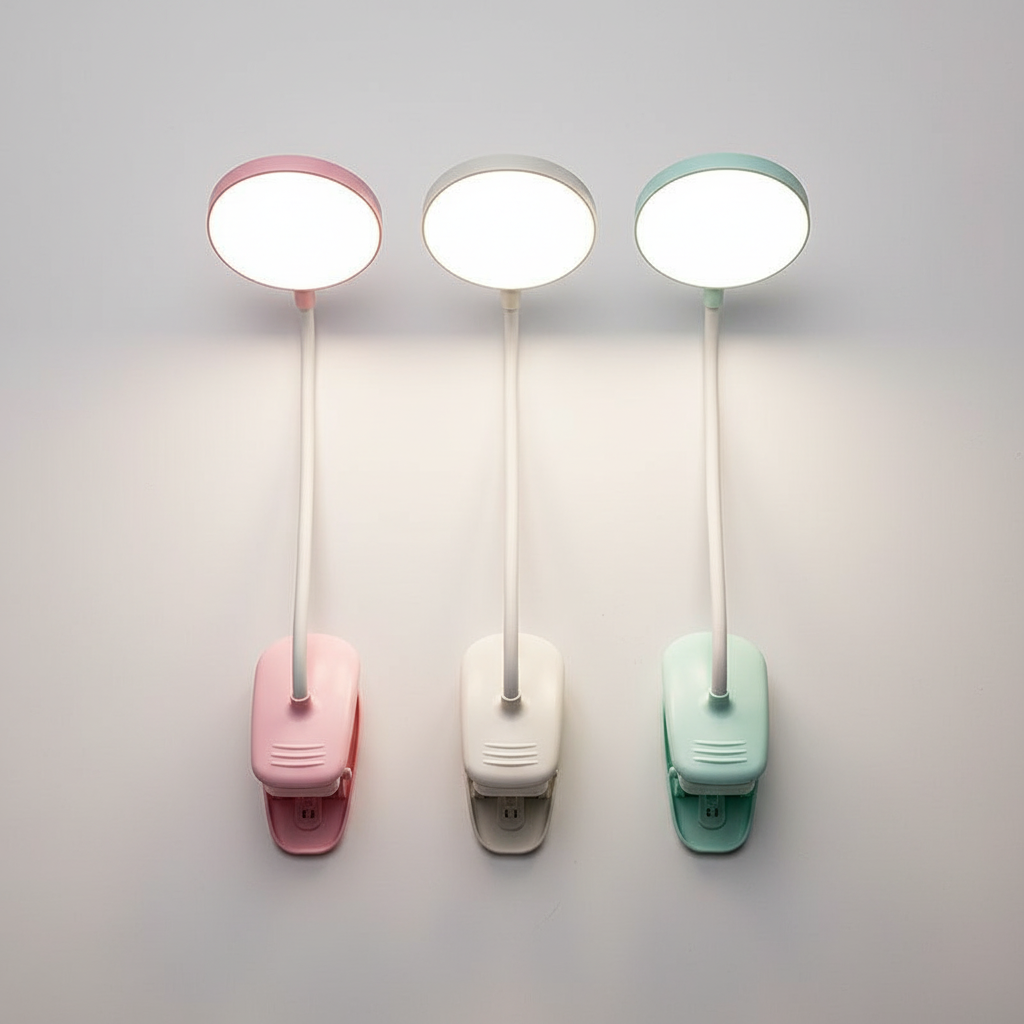 Rechargeable Clamp Desk Lamp — Portable Light for Desk Setup - alternate view