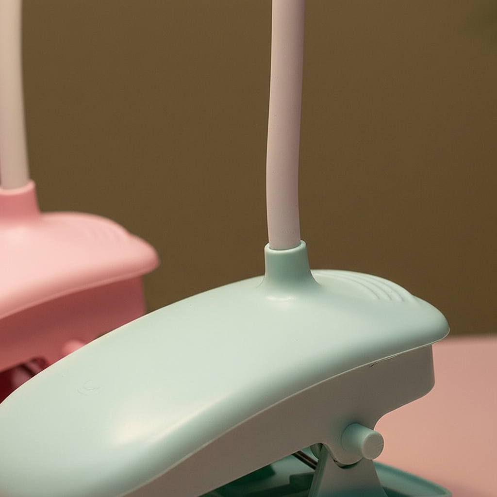 Rechargeable Clamp Desk Lamp — Portable Light for Desk Setup - close-up