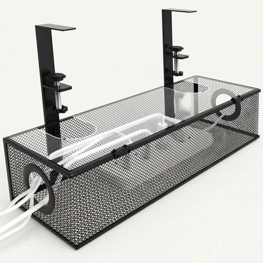 Clamp Mount Under Desk Cable Tray studio image